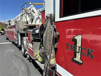 Chico Fire Dept. responds to Park Fire in Bidwell Park.