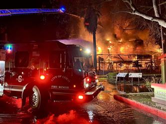 Scenes from the Bidwell Mansion Fire