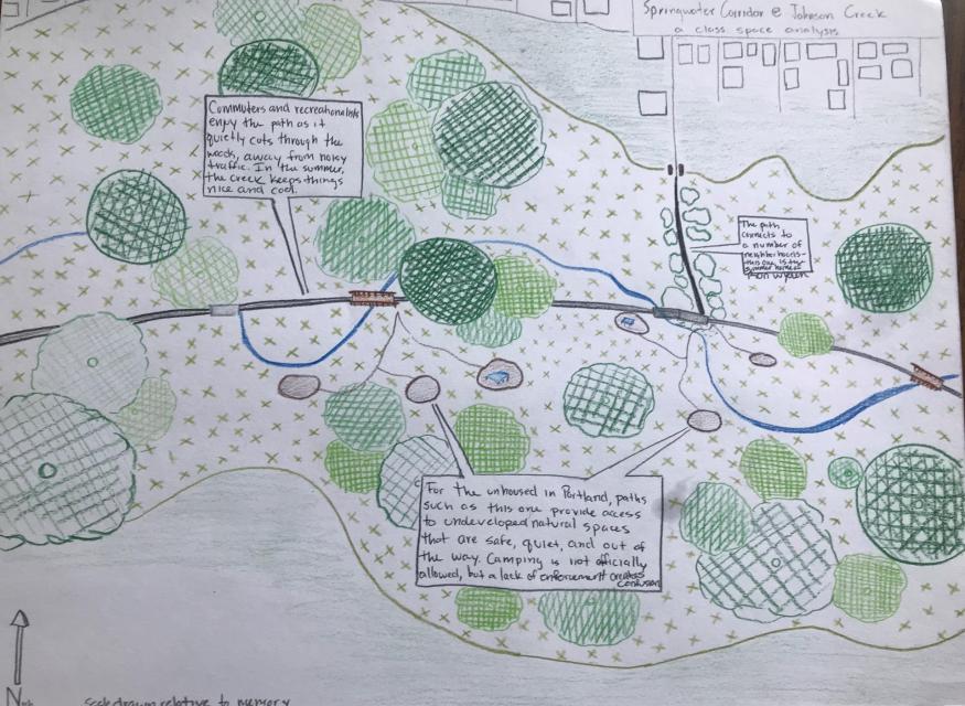drawing of map