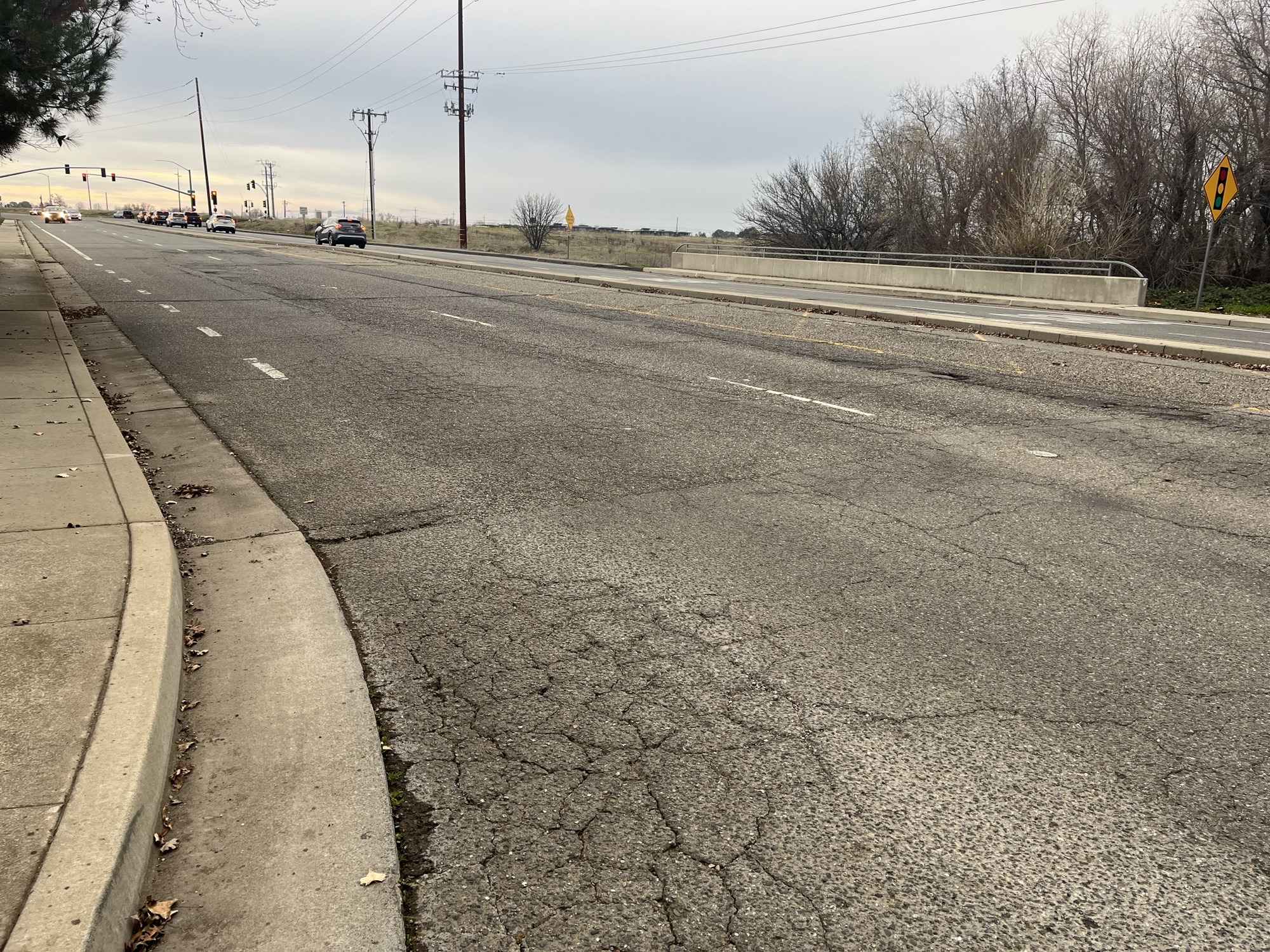 Photo of Bruce Road north of State Route 32.