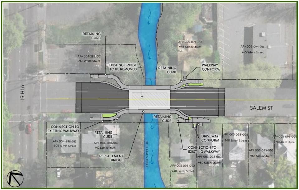 Image of the proposed design for the new Salem Bridge