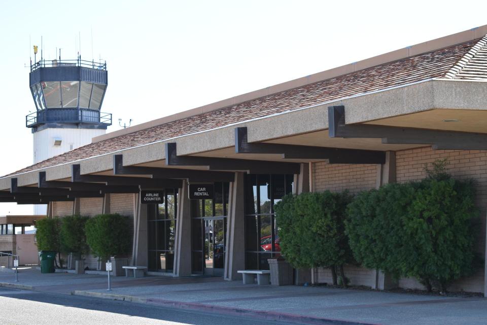 front of airport in chico