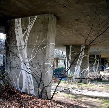 Freeway Pillar paintings