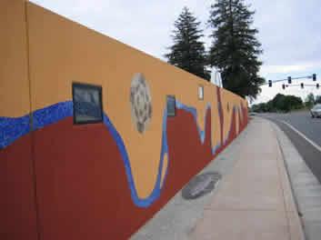 Soundwall mosaic