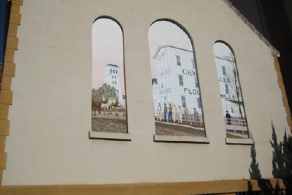 Bidwell Flour Mill Mural