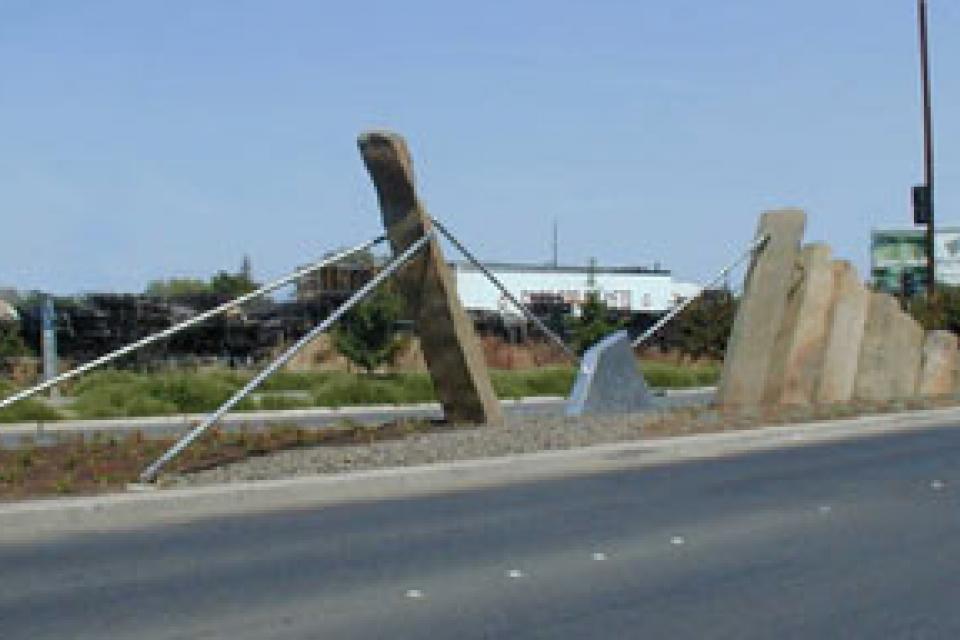 The Silver Plow sculpture
